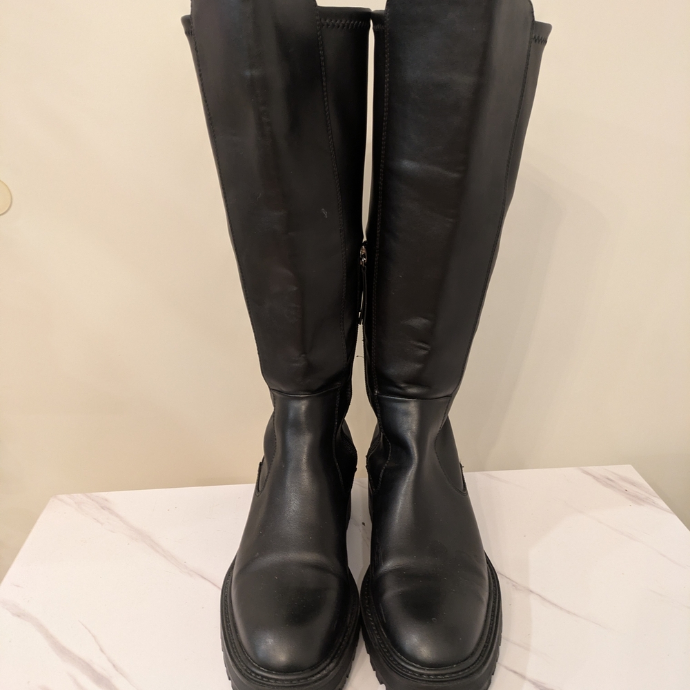 Zara Black Winter & Rain Boots Women's Size 8.5 - 9.